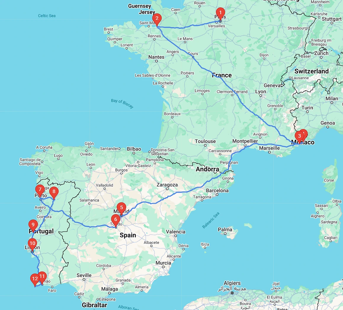 2018 Trip Route Flow Map