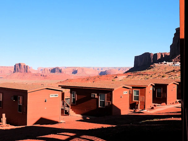 Explore Monument Valley, managed by the Navajo Nation, with an overview of the famous 17-mile drive, and reviews of The View Cabins and other nearby accommodations. Plan your visit with detailed maps, travel tips, and insights into this legendary destination.